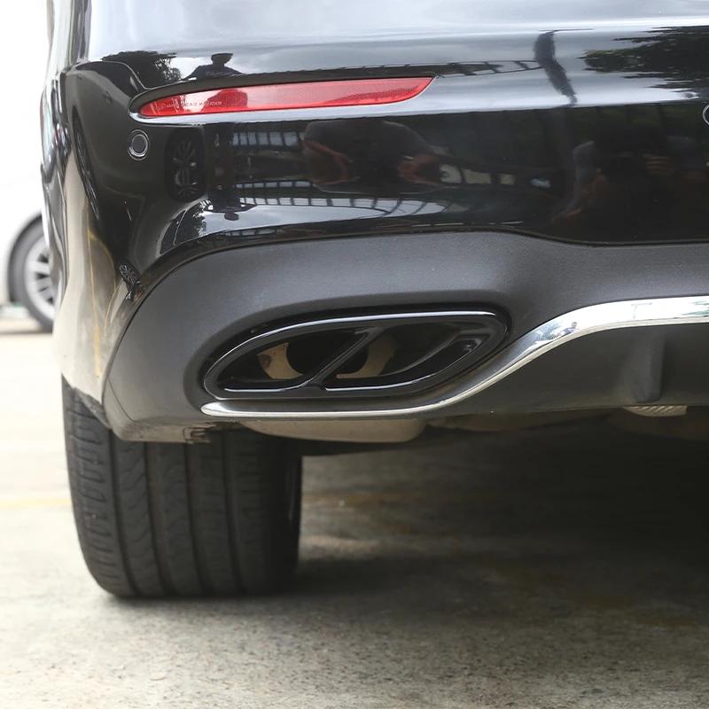 Для Mercedes Benz ABCE GLA GLC GLE GLS CLS Class нержавеющая сталь автомобиля задняя выхлопная труба глушителя отделка хвост горловина