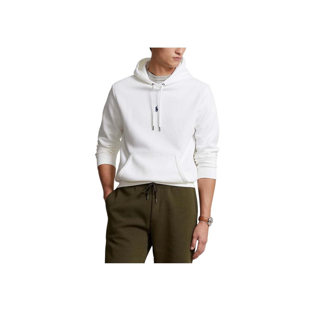 Polo Ralph Lauren Solid Color Hooded Long Sleeve Sweatshirt Men Sweatshirt White MNPOKNI16822766-100