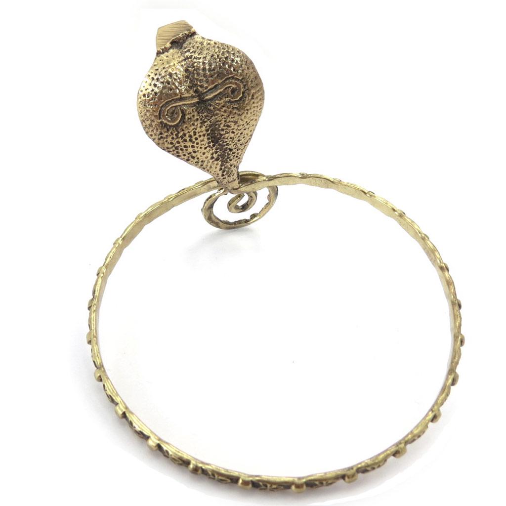 Les Trésors De Lily [K0278] — Золотой дизайнерский браслет на руку «Кобра».