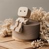 Magnetic Figurine Shaking Wooden Man Car Dashboard Office Desktop Decoration Ornament Handmade Shaking Feet Wooden Doll