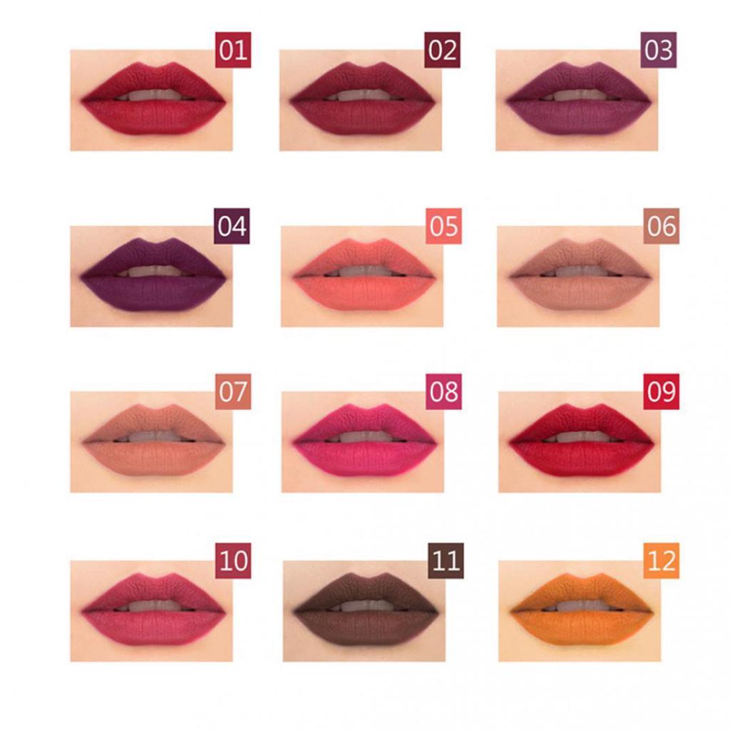 6Pcs Wood Lip Liner Waterproof Lady Charming Lip Liner Makeup Women's Long Lasting Cosmetic Tool Soft Pencil