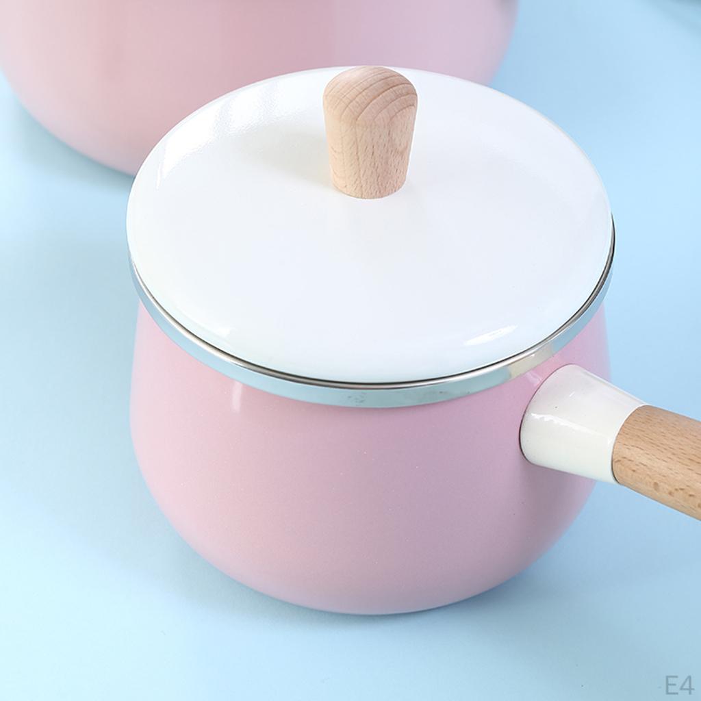 Эмалированная кастрюля и кастрюля с крышкой, кухонная посуда