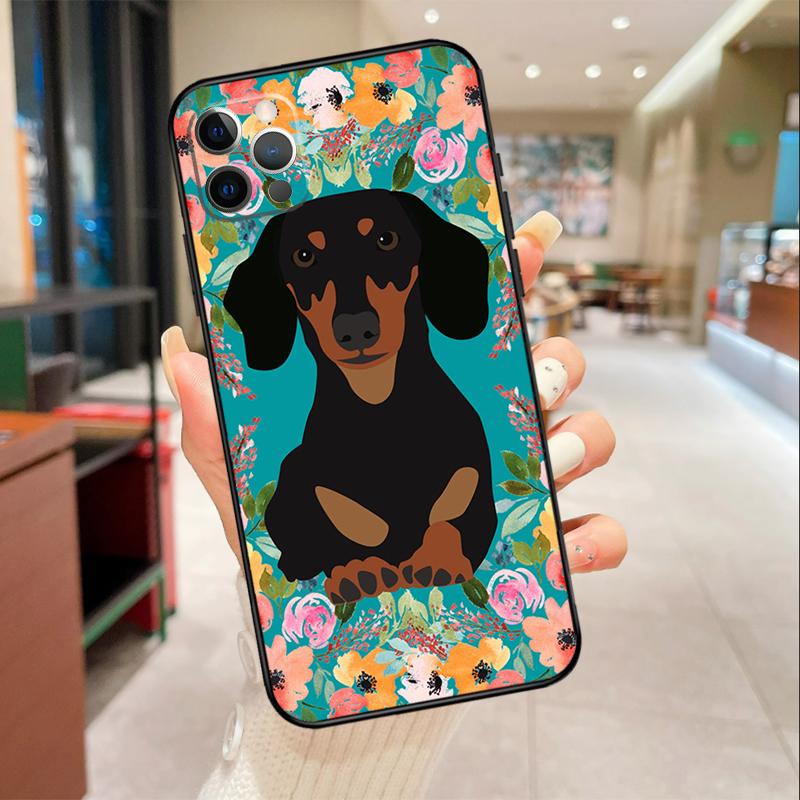 Чехол для телефона с изображением таксы для iPhone 17 Air 16 15 13 11 12 14 Pro Max mini 15 16 Plus 16e Защитная крышка