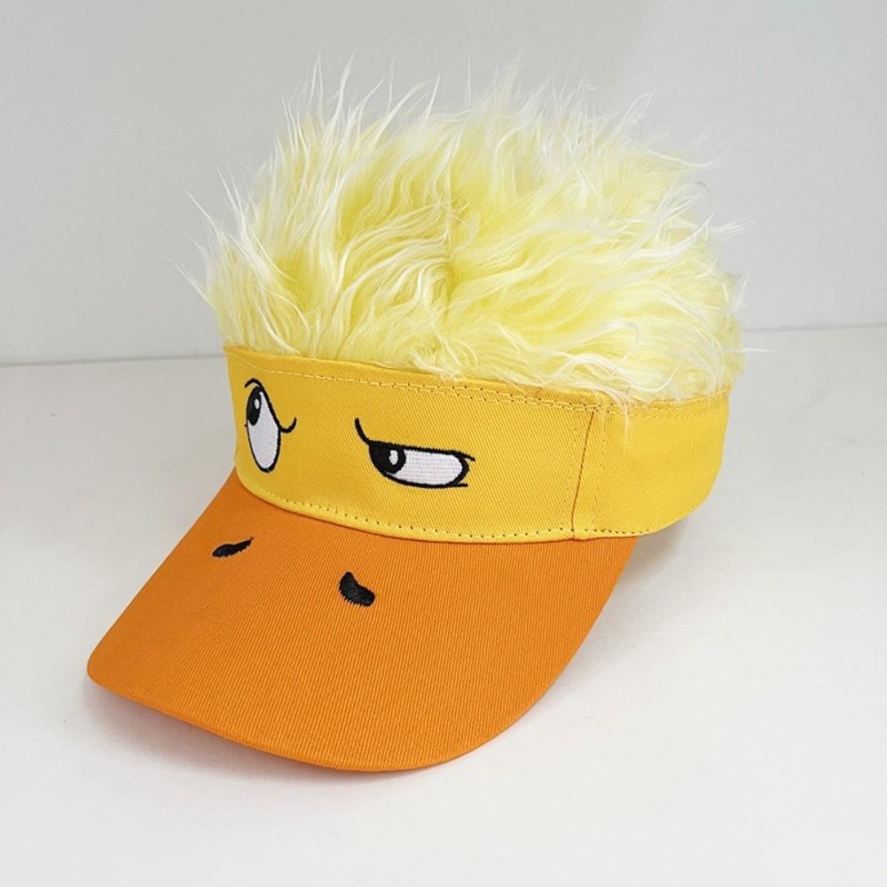 Breathable Embroidered Baseball Cap Soft Top Duck Tongue Cap Duckling Decorated Wig Cap Party Gift