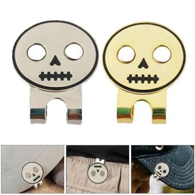 Круглый череп, зажим для шляпы для гольфа, магнитный держатель для мяча для гольфа, держатель для маркера, шляпы для гольфистов, брюки, сумки, козырьки, ремни, металлический зажим, аксессуары для гольфа, подарок для энтузиастов