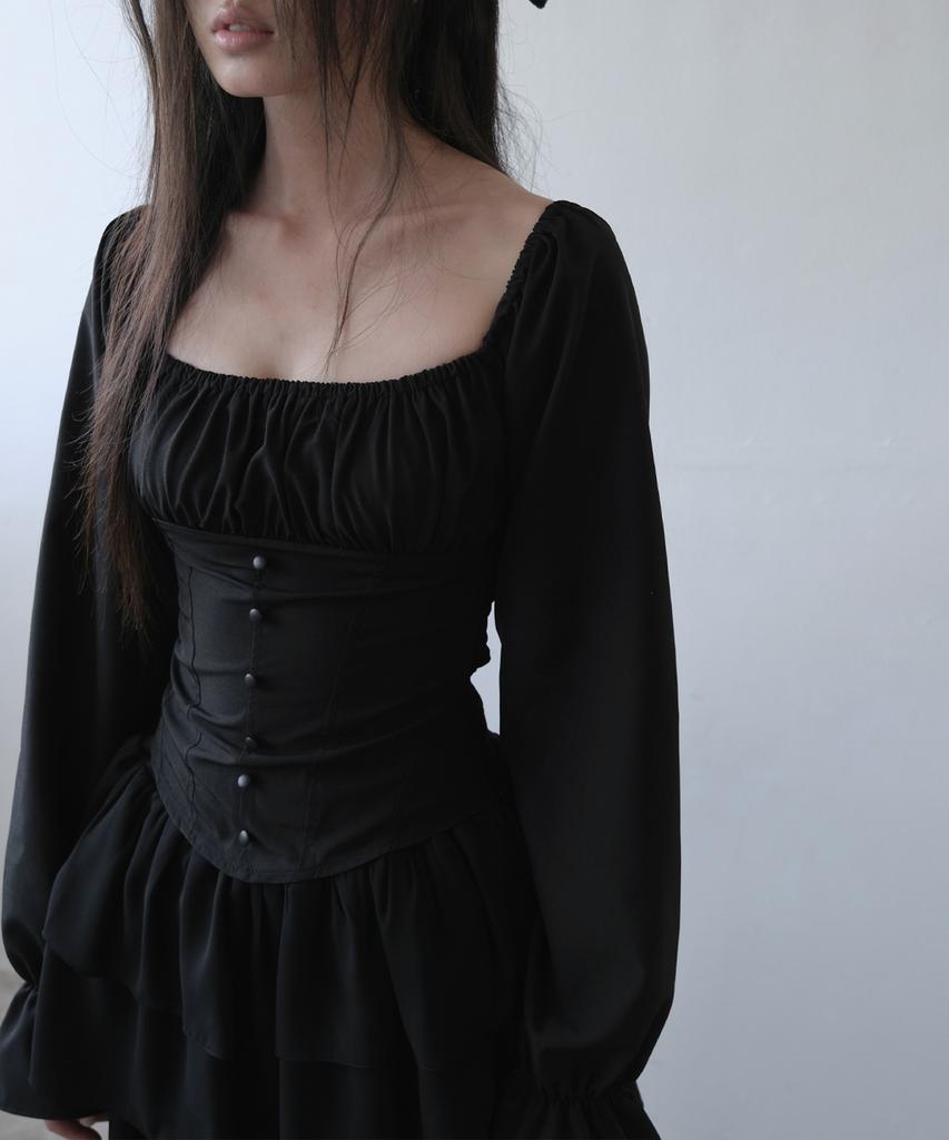 Блузка-корсет IODAM Lilia (черный)