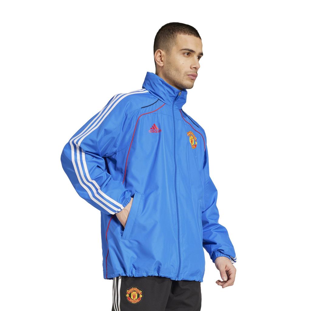 Adidas Mens Manchester United FC Hooded Jacket