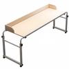 Adjustable Overbed Table Rolling Laptop Desk Mobile Standing Desk Bedside Study Table for Home Office