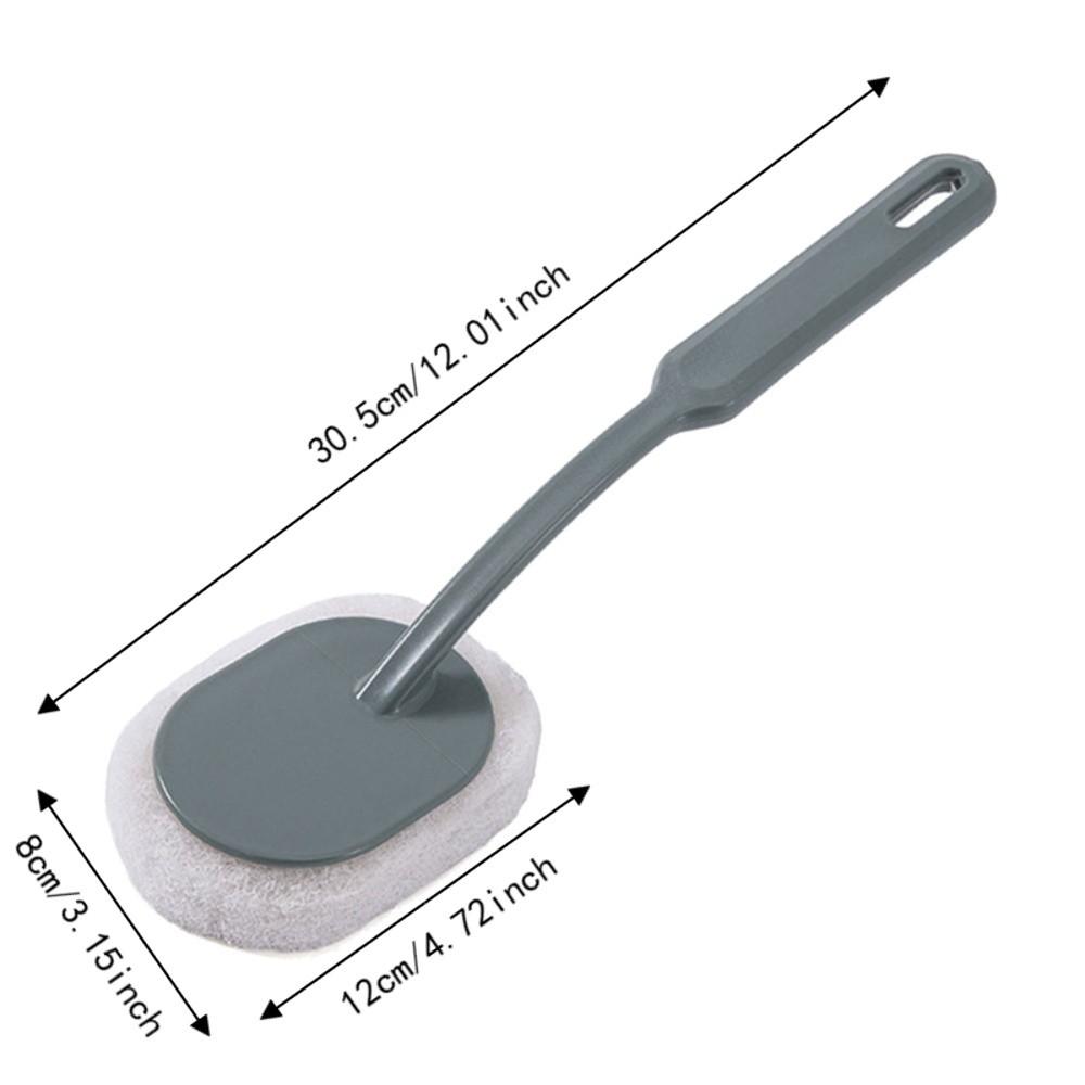 2pcs Sponge Head Bathroom Scrubber Long Handle Long Handle Scrubber Bathtub Scrubbing