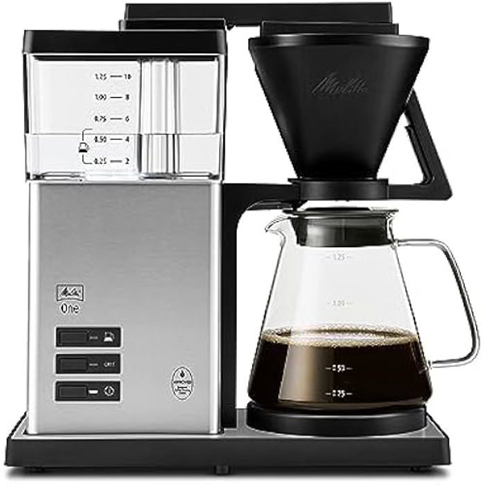 Melitta one sst drip coffee maker 10 cups silver