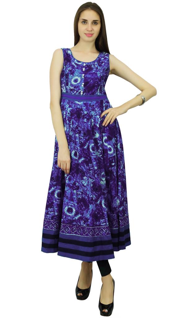 Phagun Хлопковый узор Tie Dyed Designer Kurta Top Tunic Anarkali Kurti