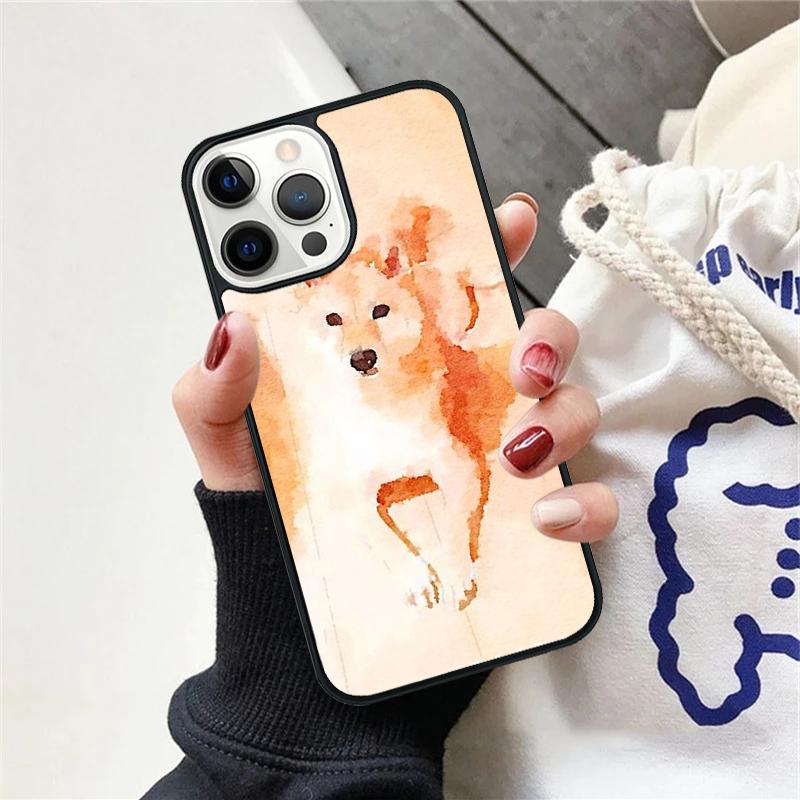 Чехол для телефона с изображением животного Сиба-ину Для iPhone 17 Air 15 16 Чехол 11 13 14 Pro Max 12 Plus Max Fundas