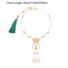Imitation Pearl Chinese Pearl Necklace Tassel Ethnic Style Choker Hanfu Necklace  Horse Face Skirt