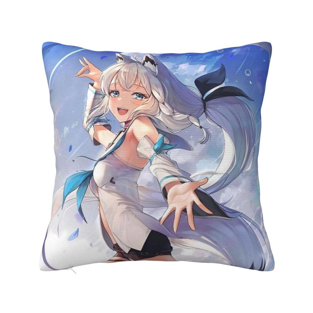 Pillow Cover Anime Ookami Mio Japan Graphic Cushion Cover Cute Funny Pillow Case For Chair Sofa Home Decoration Pillowcases