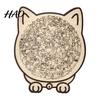 Indoor Leisure Time Puzzles Colored Cat Shaped Wooden Jigsaw Puzzle, Creative Desktop Ornament, Unique Animal Shape Cute Themed Gifts Wood Puzzles,