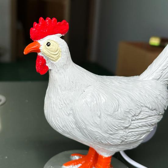 Chicken Egg Lamp Funny Chicken Butt Night Light with Egg Resin LED Hem Lamp for Easter