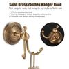 Wall Mounted Towel Hanger Hook Antique Gold Robe Hook  Bathroom Entryway Closet  Kitchen
