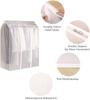 PEVA Double-Zipper Large Clothes Dust Cover Garment Suit Dress Coat Waterproof Dustproof Clothes Protector Hanging Organizer Wardrobe Storage Bag