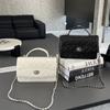 Сумка-цепочка в клетку в стиле Сяосянфэн Новая женская ароматная бабушкина сумка Модная универсальная на плечо через плечо