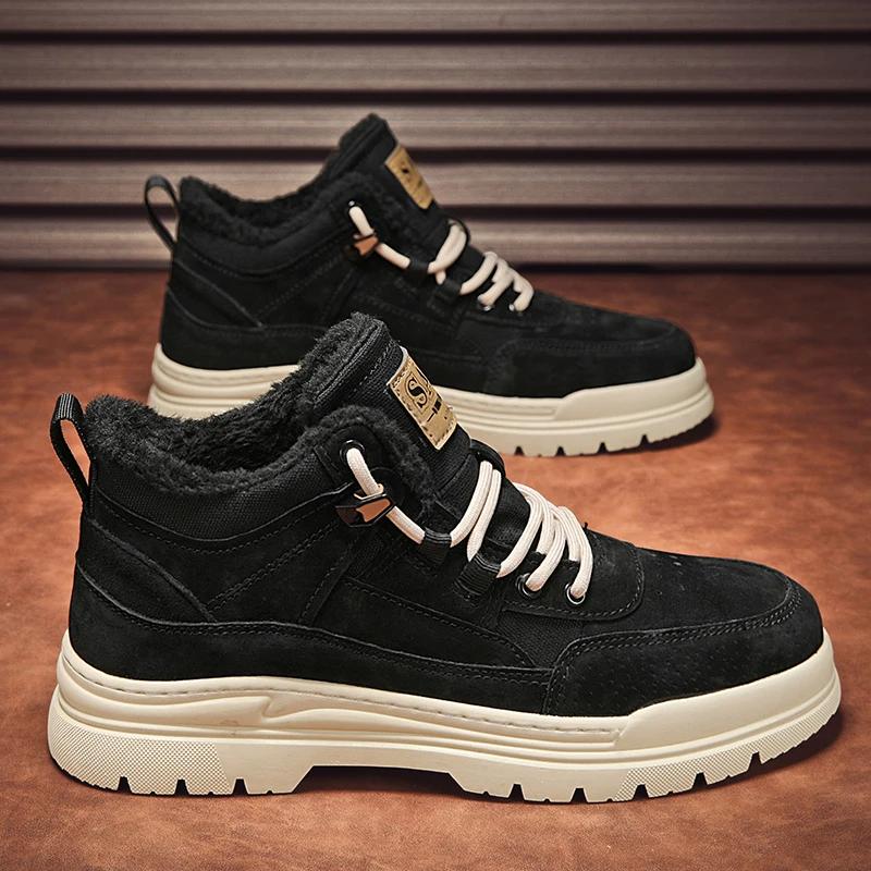 Мокасины Повседневные кроссовки Повседневная обувь Кожаная обувь Мужские кроссовки Спорт и отдых Высокие ботинки Зимняя спортивная обувь для мужчин Мода