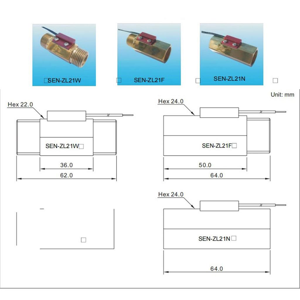 Compact 220V Brass Water Flow Switches Easy Installation Water Flowing Measurement Switches for Various Applications