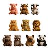 Flip-off Animal Doll Middle Finger Highland Cow Plush Toy Stuffed Sassy Panda Cat Dog Collectible for Home Office Desktop Decor