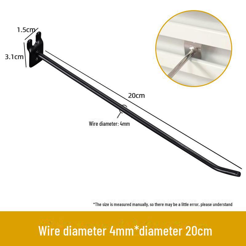 Decorative Aluminum Alloy Slot Plate Hook