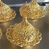 Высококачественный Золотой Курильница Ближний Восток Арабский Металлический Держатель для благовоний Звезда Луна Полый Кадильница Домашний Декор