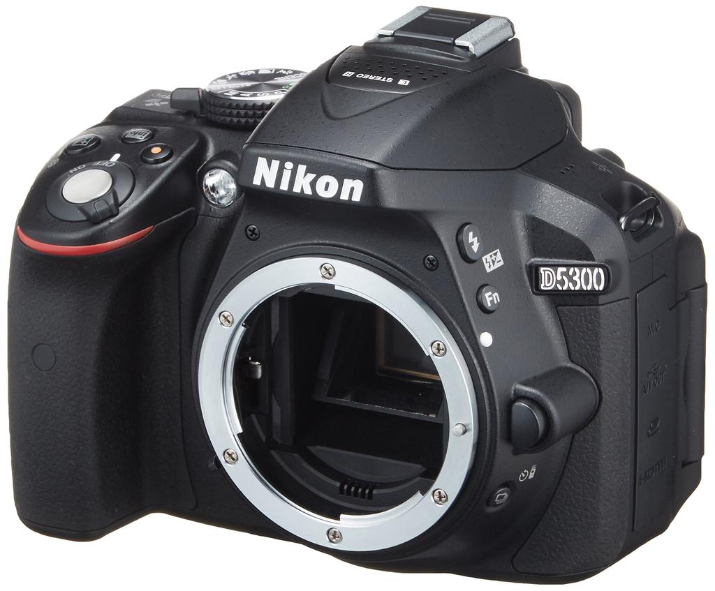 Nikon D5300 Digital SLR D5300BK [Refurbished] Camera, Black, 24MP, 3.2-inch LCD,