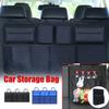 3 Styles Car Rear Seat Back Storage Bag Large Capacity Mesh Pocket Multi Hanging Bag Car Storage Organizer Car Accessories Supplies