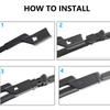 Car Front Wiper Blades For Mercedes Benz GLS X166 2013- Durable Windshield Windscreen Wipers Blades Strip Tools Accessories