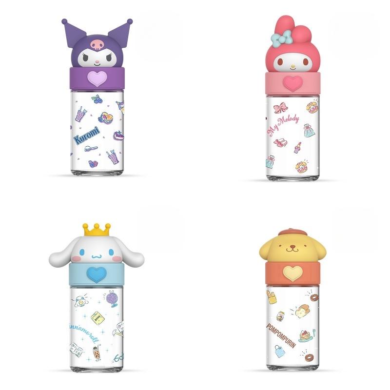 Милая стеклянная бутылка для воды Sanrio Kuromi Cinnamoroll, высококачественная кружка с мультяшной тематикой