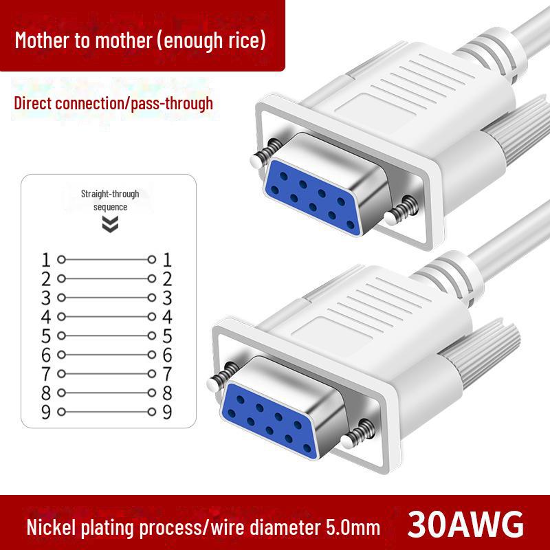 9-контактный разъем типа «папа» и «мама» RS232 COM-порт DB9 удлинительный кабель для промышленного управления