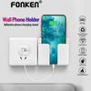 FONKEN Wall Mounted Organizer Storage Box Remote Control Mounted Mobile Phone Plug Wall Holder Charging Multifunction Holder Stand