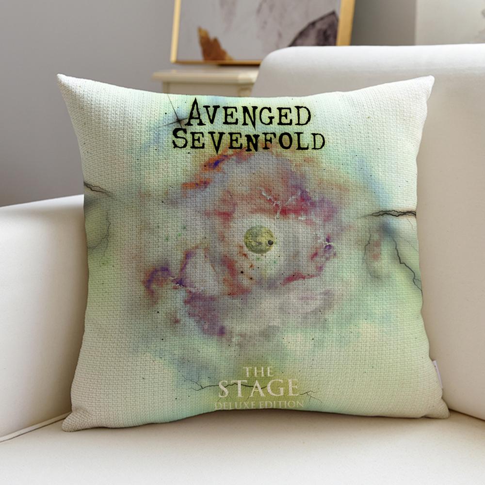 Metal AAvenged SevenfoldS Cushion Cover Breathable and skinfriendly linen pillowcase square removable and washable cushion