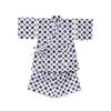 Cream De Coco Jinbei Set and with Colored Igasuri Made with Tokuoka Made In Japan Boys' (Top Bottoms) Pattern, Chū-dyed, Fabric, 100% Cotton, (100cm)