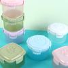 Cat Paw Pattern Lid Sauce Container Round/square Salad Dressing Containers Crisper Box  Honey