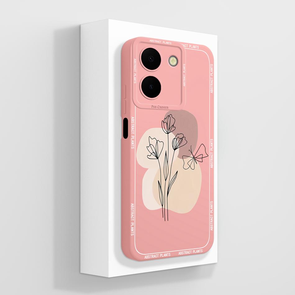 For Vivo Y36 4G 5G Phone Case Cute Panda Full Protection Back Cover Protectors For Vivo Y 36 Global Soft Liquid Silicone Bumper