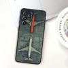 Модный узор с самолетами Для Samsung A73 A72 A71 A55 A54 A53 A52 A51 A13 A22 A16 A15 A12 A14 A26 A07 5G Черный чехол для телефона