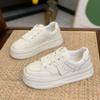 Thick Soled Board Shoes Women's Spring Autumn Versatile Breathable Small White Shoes Elevated Sports Leisure Shoe Women Sneakers