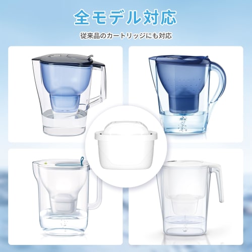 MUKEMO Replacement Filter Cartridges for Brita Water Purifiers (BRITA MAXTRA), High-Removal Filters, Pack of 8