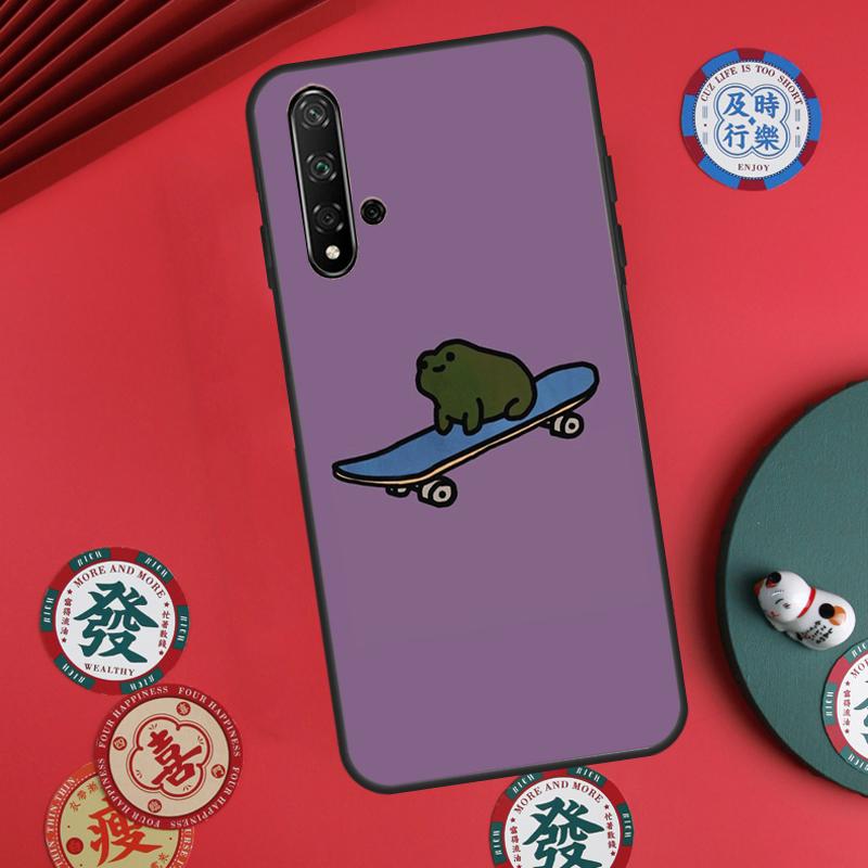 Милая мультяшная лягушка для Huawei Nova Y60 Y70 Y90 Y72 Y73 Y61 Y91 7i 8i 11i 12i 12s 9 10 SE P20 P30 P40 Lite Чехол