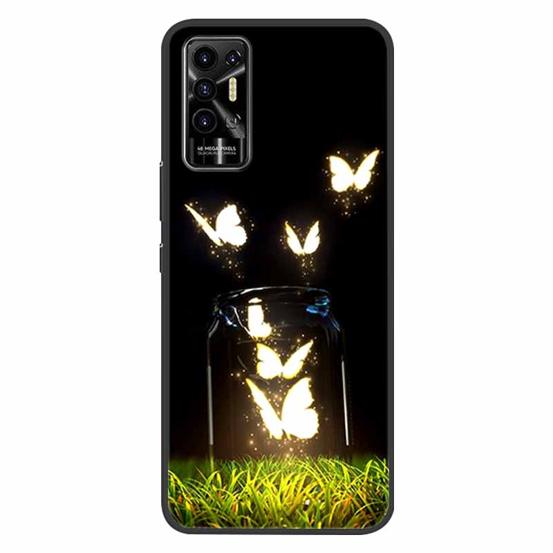 Чехол для Tecno Pova 2 Pova2 Ударопрочный Мягкий силикон ТПУ Задняя крышка Для Tecno Pova 2 Чехлы для телефона Pova2 2021 Чехол Милый мультфильм