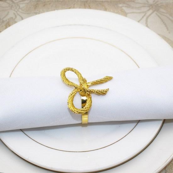 6Pcs Wedding Party Napkin Rings Vibrant Color Metal Napkin Buckles Dining Table