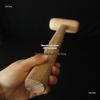 Solid Wood Temple Gong Mallet - Original Wood Color Mallet for Striking Board or Dharma Instrument