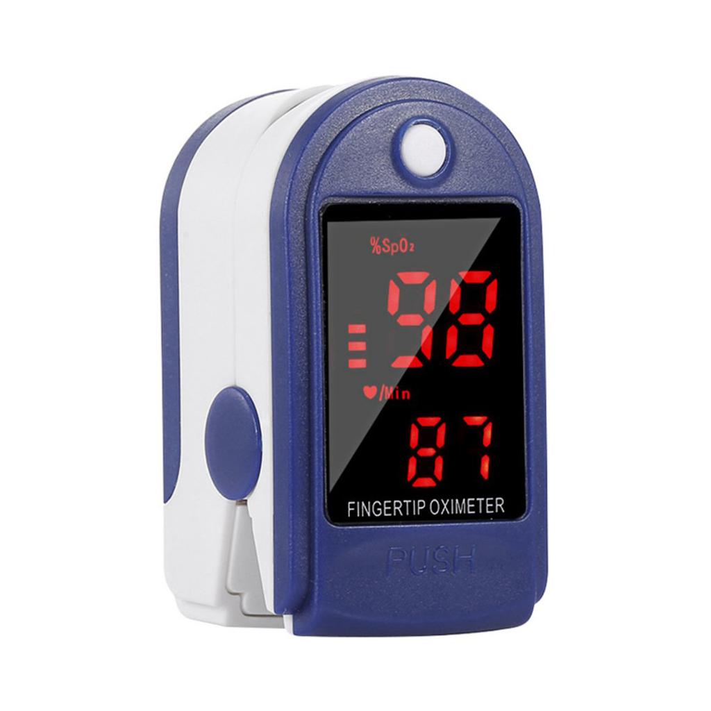 Fingertip Pulse Oximeter Blood Oxygen Saturation & Heart Rate Monitor with Lanyard 2-way Display