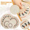 Cotton And Linen Woven Insulation Mat Home Dining Mat Dish Bowl Mat Casserole Mat Teacup Mat Pot Mat Ironing Table Mat