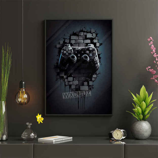 Неоновая игра 80-х годов, эстетическая видеоигра, Kawaii, декор для геймерской комнаты, скандинавские принты, настенное искусство, винтажные постеры, холст, кафе, качественная живопись