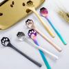 1PC Creative Cute Cat Claw 304 Stainless Steel Spoon Hollow for Ice Cream Coffee Tea Dessert Spoon Kitchen Tableware Accessories