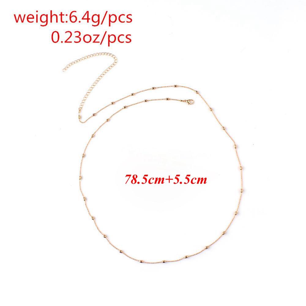 Women Fashion Summer Belly Necklace Bead Body Jewelry Waist Chain